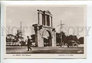 432862 Greece Athens Hadrians Arch CARS Vintage photo postcard