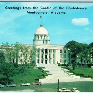 c1960s Montgomery AL State Capitol Greetings from the Cradle of Confederacy A305