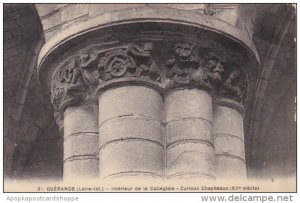 France Guerande Interieur de la Collegiale Curieux Chapiteux