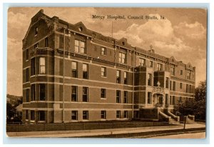 c1905 Mercy Hospital Building Council Bluffs Iowa IA Posted Antique Postcard