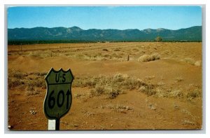 Vintage 1960's Mid Century Postcard Roadside US Route 60 Southwest Desert