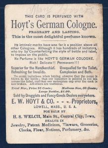 VICTORIAN TRADE CARD Hoyts German Cologne