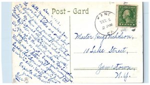 1912 P.E. Railroad Station Depot Passenger Train Kane Pennsylvania PA Postcard