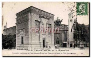 Postcard Old Paris - Decorative Arts Exhibition National Pavilion Italy