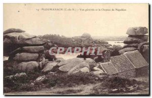Old Postcard Ploumanach C N General view and Napoleon's Hat