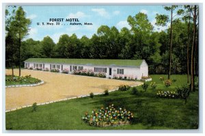 Forest Motel U. S. Hwy 20 Auburn Massachusetts MA Unposted Vintage Postcard