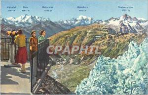 Postcard Old Eisgrotte Rhonegletscher Walliser Alpen