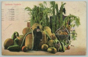 Vallejo CA~Man w/Top Hat Stands @ Exaggerated Vegetables~Good Enough To Eat 1909