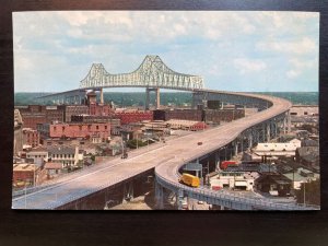 Vintage Postcard 1960's Greater New Orleans Bridge, New Orleans, LA