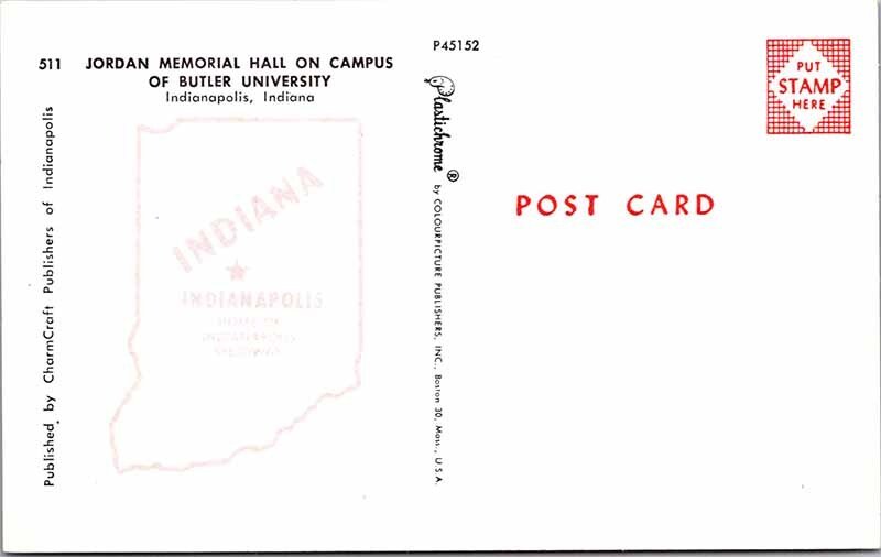 Postcard SCHOOL SCENE Indianapolis Indiana IN AO6362