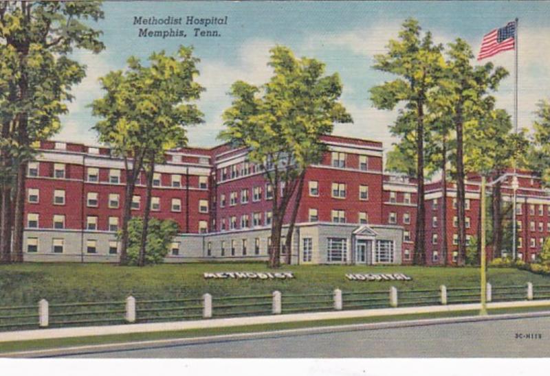 Tennessee Memphis Methodist Hospital Curteich