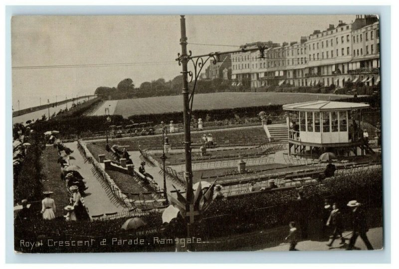 Circa 1910 Royal Crescent & Parade, Ramsgate, England Unused  Postcard P20 