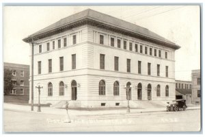 c1940's Post Office Building Car Bismarck North Dakota ND RPPC Photo Postcard