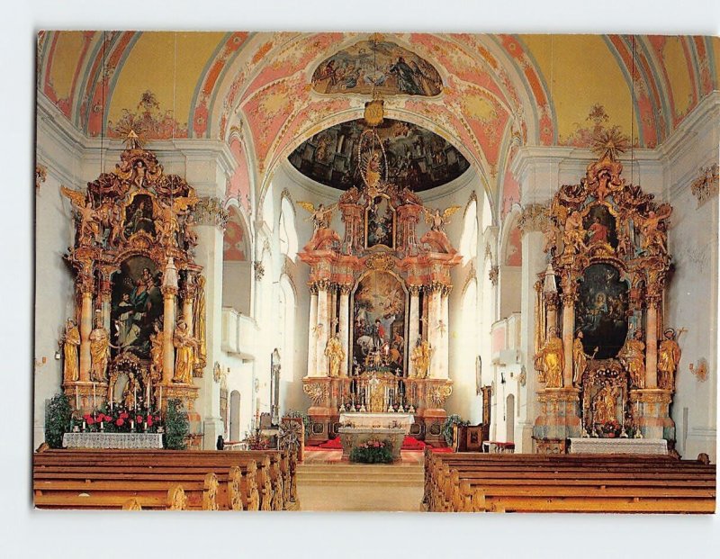 Postcard Kath. Pfarrkirche Garmisch St. Martin, Garmisch-Partenkirchen, Germany