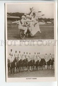 439466 Circus Motor-cyclist riders & activity riders Vintage photo postcard
