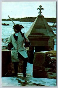 Sentry At Barbette, King's Bastion, Fortress Of Louisbourg NS Vintage Postcard#2