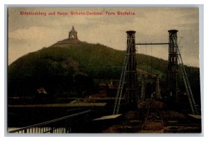 Postcard Germany Wittekindsberg Und Kaiser Wilhelm-Denkmal Porta Westfalica