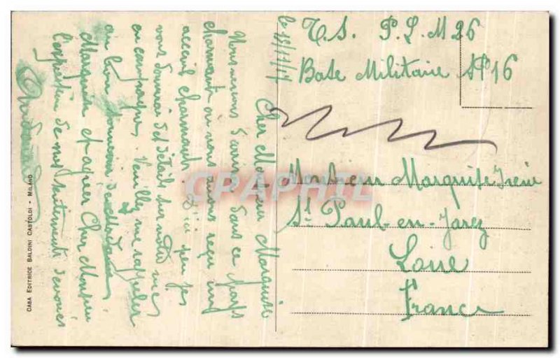 Old Postcard Teatro Milano Scala