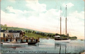 Steamboat Landing, East Boothbay ME Vintage Postcard U14