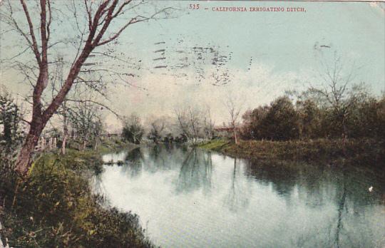 A California Irrigating Ditch 1907