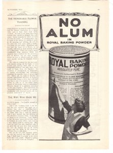 (2) Royal Baking Power, Quaker Oats, McCalls Magazine Advertisement Nov 1914