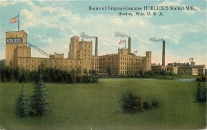 Postcard Wisconsin Racine Horlick's Malted Milk occupation Advertising 23-5924