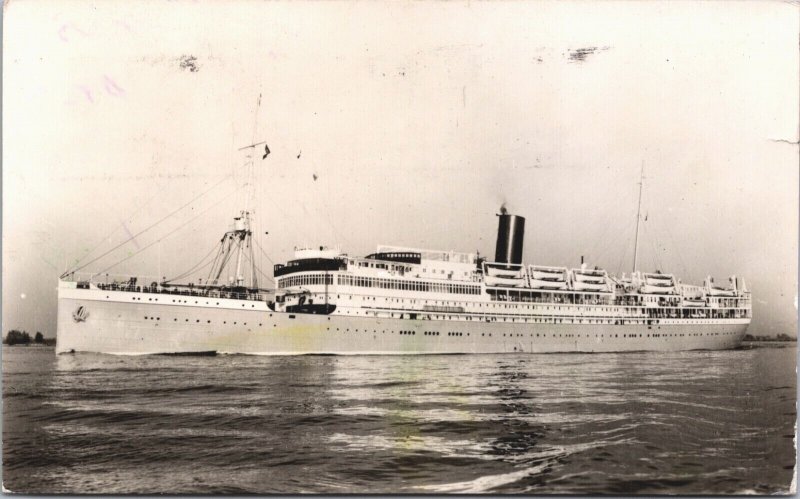 MS Sibajak Rotterdamsche Lloyd Ship Vintage RPPC 04.34