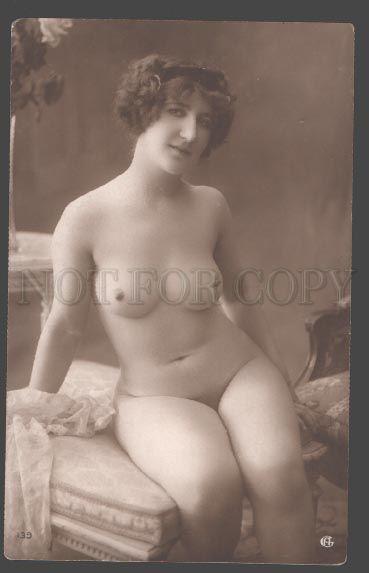 101269 NUDE Woman BELLE w/ Bouquet Vintage PHOTO GA #139