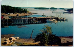 Postcard - Wharf Fishing Village, Bay Of Fundy - Canada