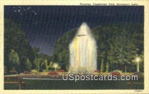 Fountain, Vanderveer Park - Davenport, Iowa IA