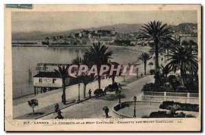 Cannes Croisette Old Postcard The Knight and Mt.