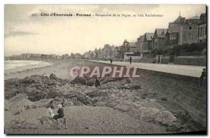 Old Postcard Parame La Digue Perspective off Rochedonne