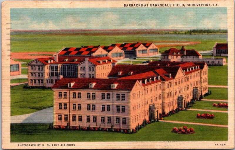 Louisiana Shreveport Barracks At Barksdale Field 1941 Curteich