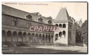 Old Postcard Chateaubriant Chateau Renaissance Arcades