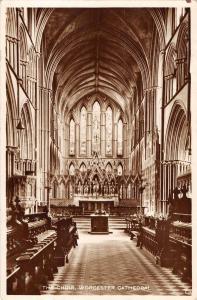 uk2444 worcester cathedral  the chior real photo  uk