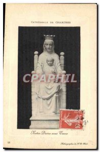 Postcard Old Cathedral of Chartres Notre Dame on Earth