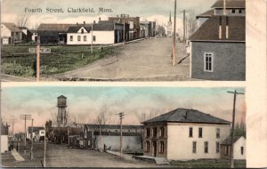 Postcard Multiple Views of Fourth Street in Clarkfield, Minnesota