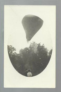 Steelton PENNSYLVANIA RPPC c1910 BALLOON ASCENSION Carnival nr Harrisburg