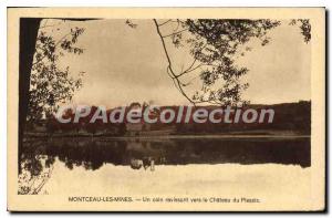 Old Postcard Montceau Les Mines Lovely A Corner To The Castle du Plessis
