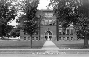 Postcard RPPC Wisconsin Baldwin School occupation Pearson #5112 23-1190