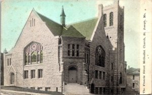 Vintage Missouri Postcard - St. Joseph - The Francis Street Methodist Church