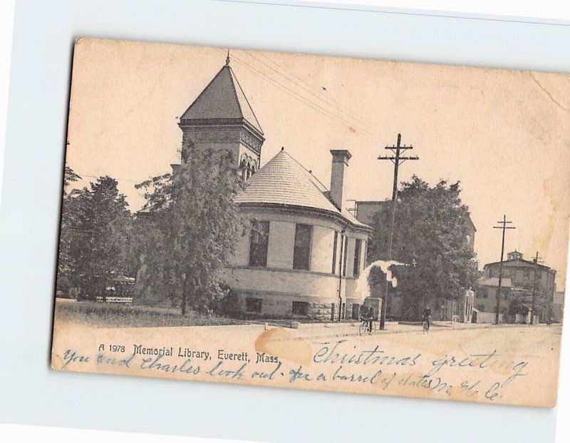 Postcard Memorial Library, Everett, Massachusetts