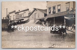 Garrettsville OH Ohio RPPC 4th Of July Fireman's Water Fight c1909 Postcard F48