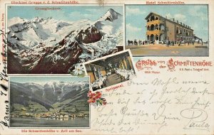 SCHMITTENHOHE AUSTRIA~HOTEL-SPIESESAAL-GROSSGLOCKNER-ZELL am SEE~GRUSS POSTCARD