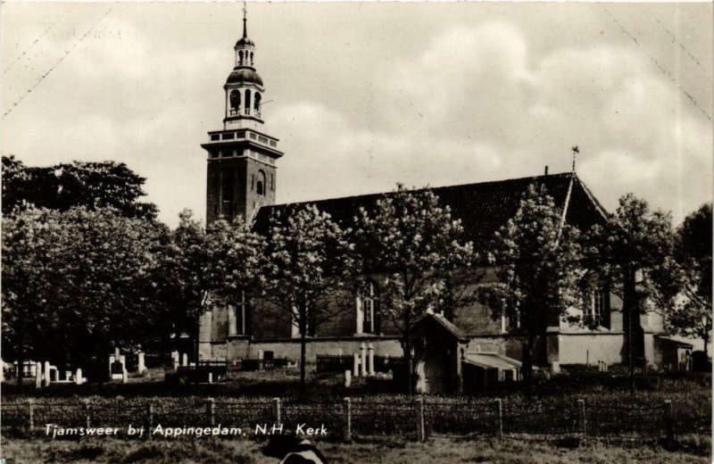 CPA AK TJAMSWEER bij APPINGEDAM N.H. Kerk NETHERLANDS (705993)