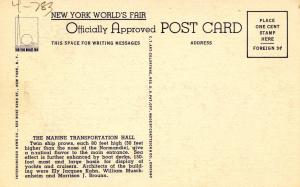 NY - New York World's Fair, 1939. The Marine Transportation Hall