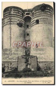 Old Postcard Angers The two major tours of the Castle and the Old Gate Fields