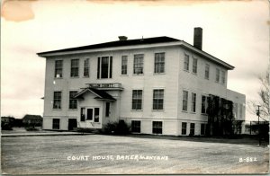 RPPC Fallon County Court House - Baker  Montana MT Unused UNP Postcard  S20