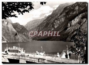 Modern Postcard Lac Chambon Dam Isere