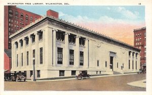 J57/ Wilmington Delaware Postcard c1910 Free Library Building 330